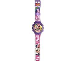Disney Horloge Minnie Mouse Junior 22 Cm Rubber Rozepaars