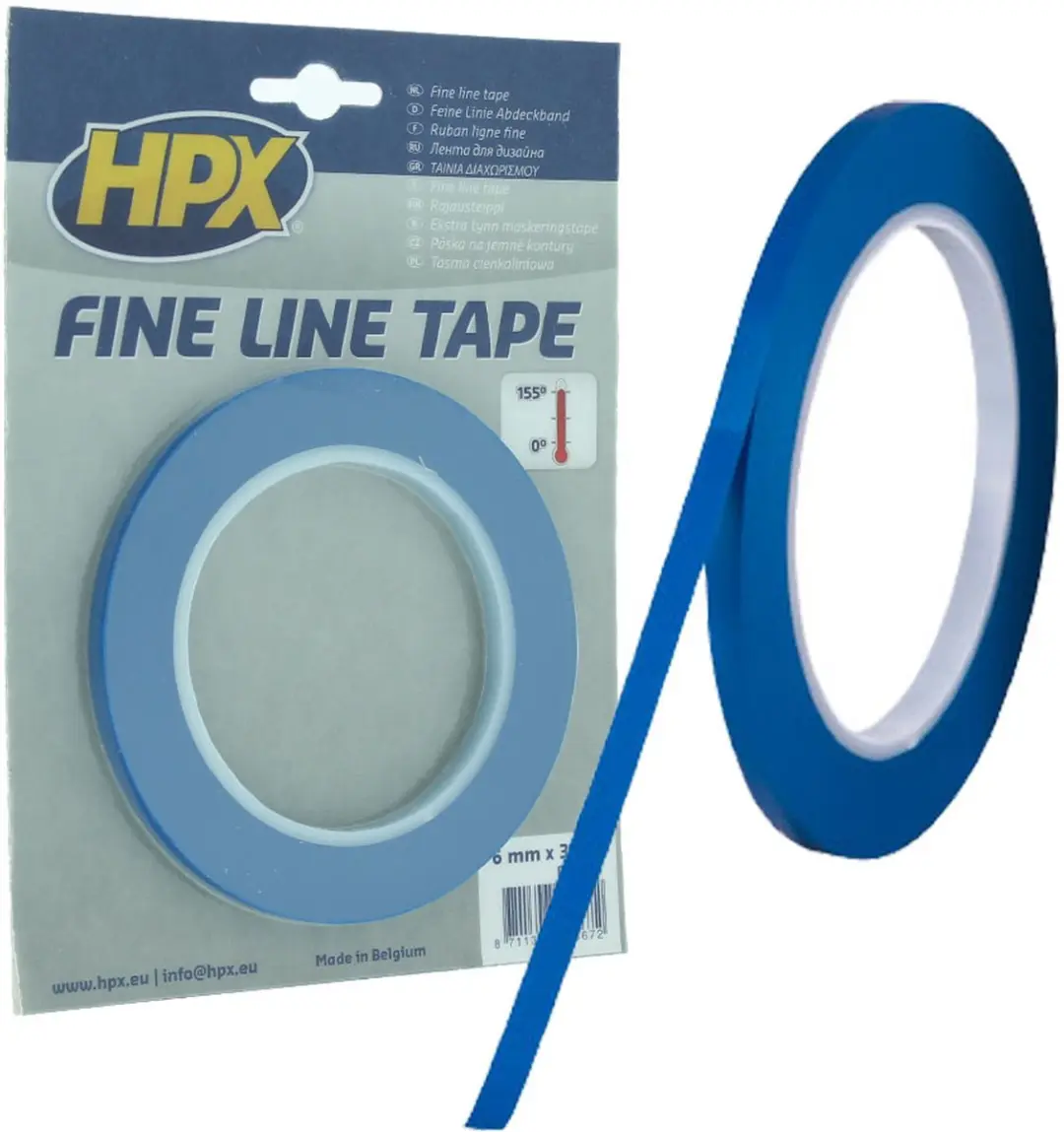 HPX Fine Line Tape 6mm x 33m - Blauw