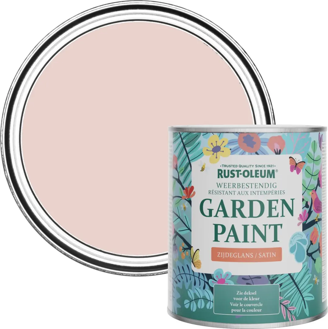 Rust-Oleum Roze Champagne Tuinverf Zijdeglans 750ml