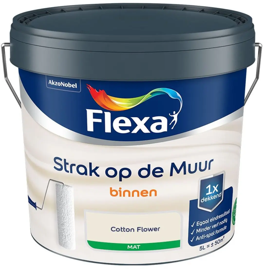 Flexa Strak op de Muur Binnen Mat Cotton Flower Mengverf 5L