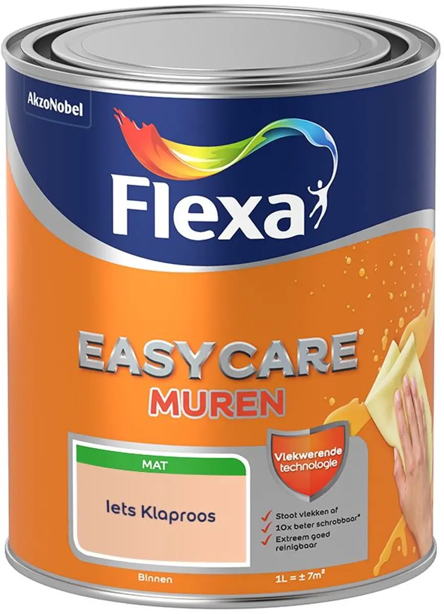 Flexa Easycare Muren Iets Klaproos Mengverf 1L