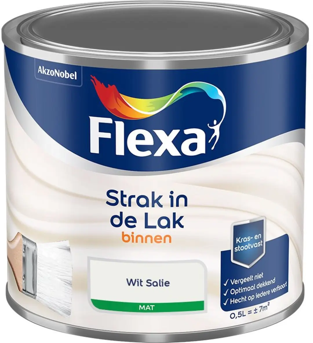 Flexa Strak Op De Muur Binnen Mat Nachtblauw Mengverf 2,5L