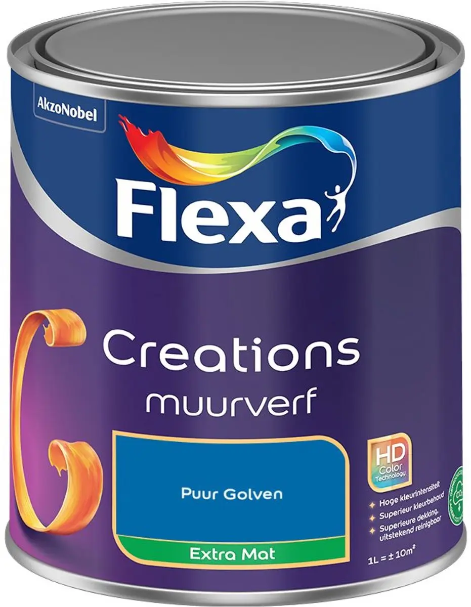Flexa Creations Muurverf Extra Mat Puur Golven 1L