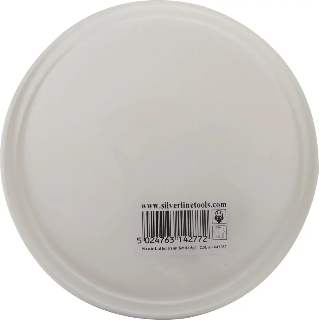 Silverline Plastic Deksel voor 2.5L Verfcontainer - Wit