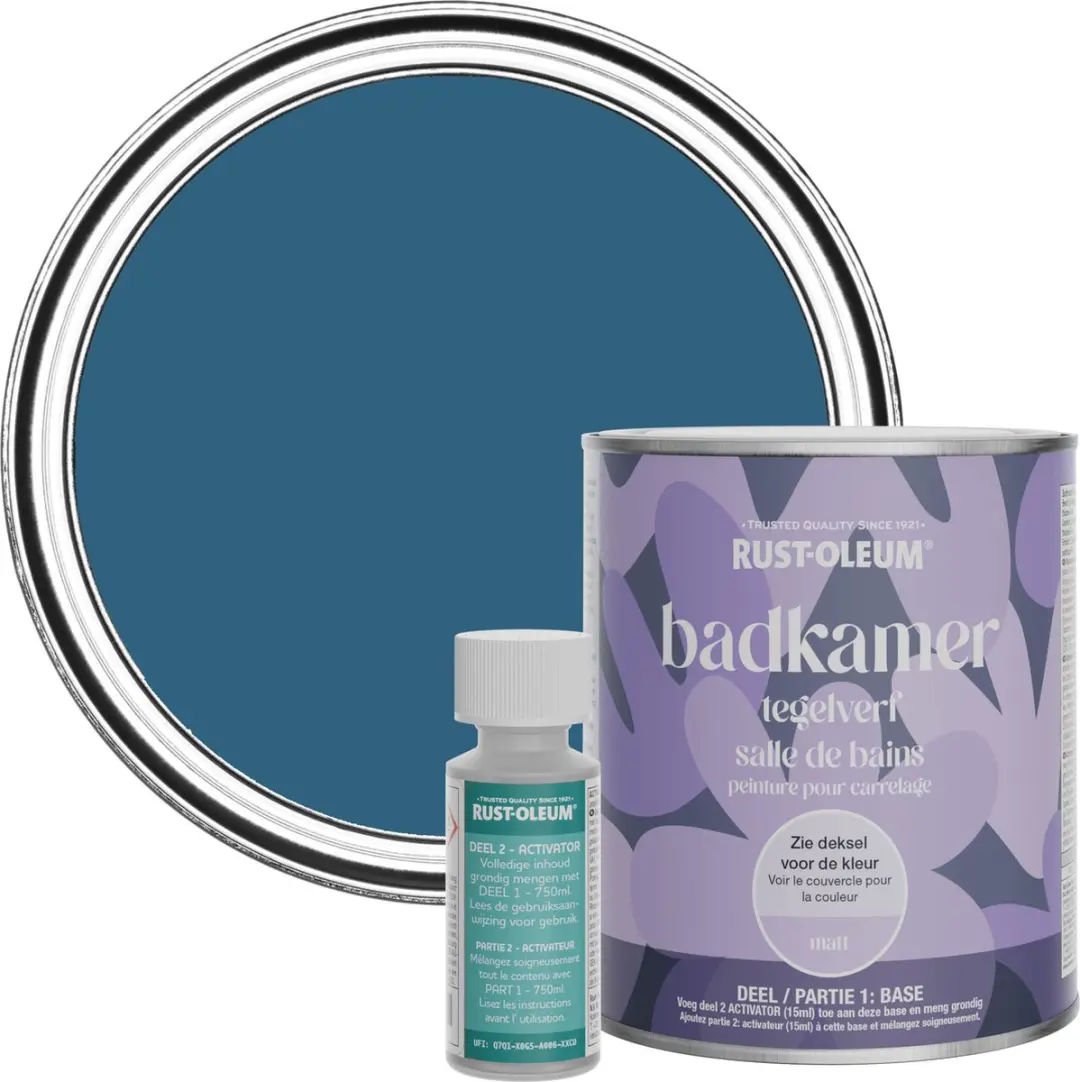 Rust-Oleum Blauw Badkamer Tegelverf Matt Kobalt 750ml