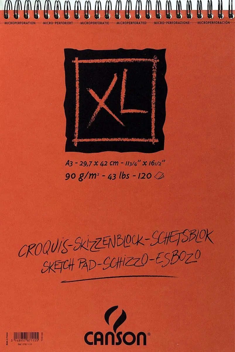 Canson XL Sketch Schetspapier 90g A3 - 5 Stuks