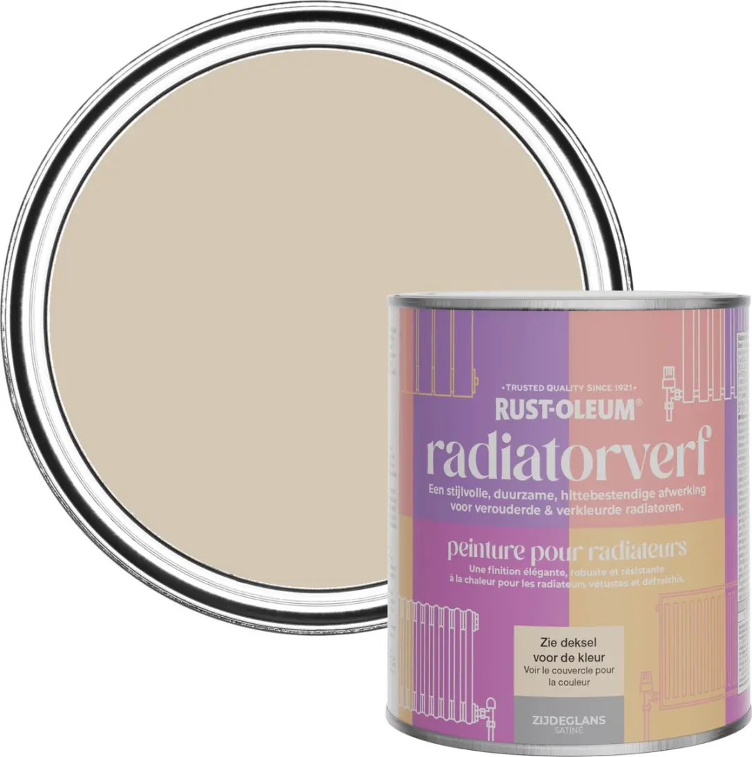 Rust-Oleum Radiatorverf Zijdeglans Karamel 750ml