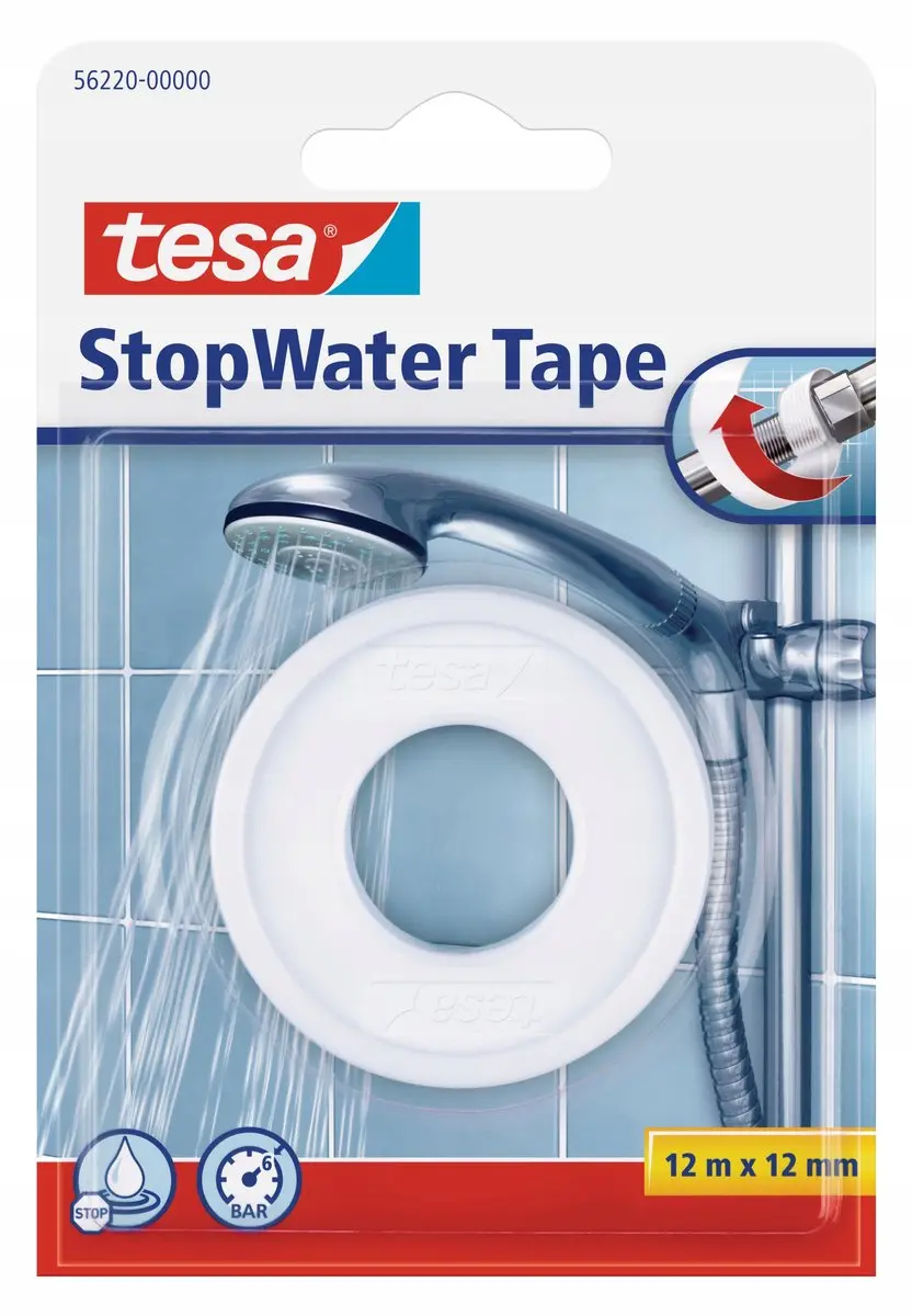 Tesa StopWater Tape Wit 12m x 12mm