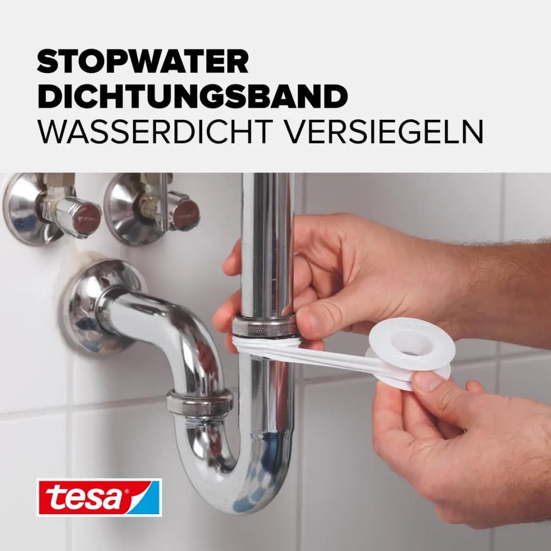 Tesa StopWater Tape Wit 12m x 12mm - afbeelding 6 van 6