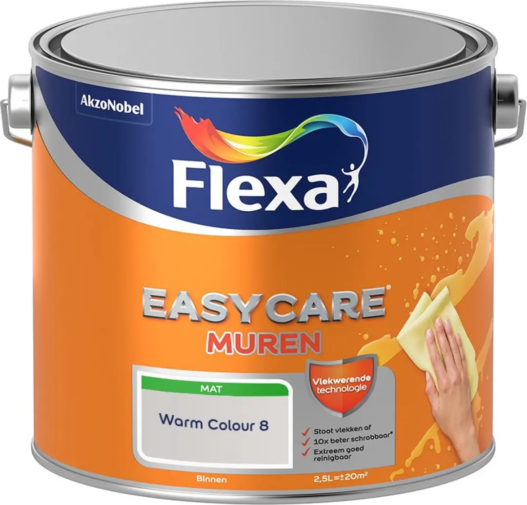 Flexa Easycare Muren Warm Colour 8 Mengverf 2,5L