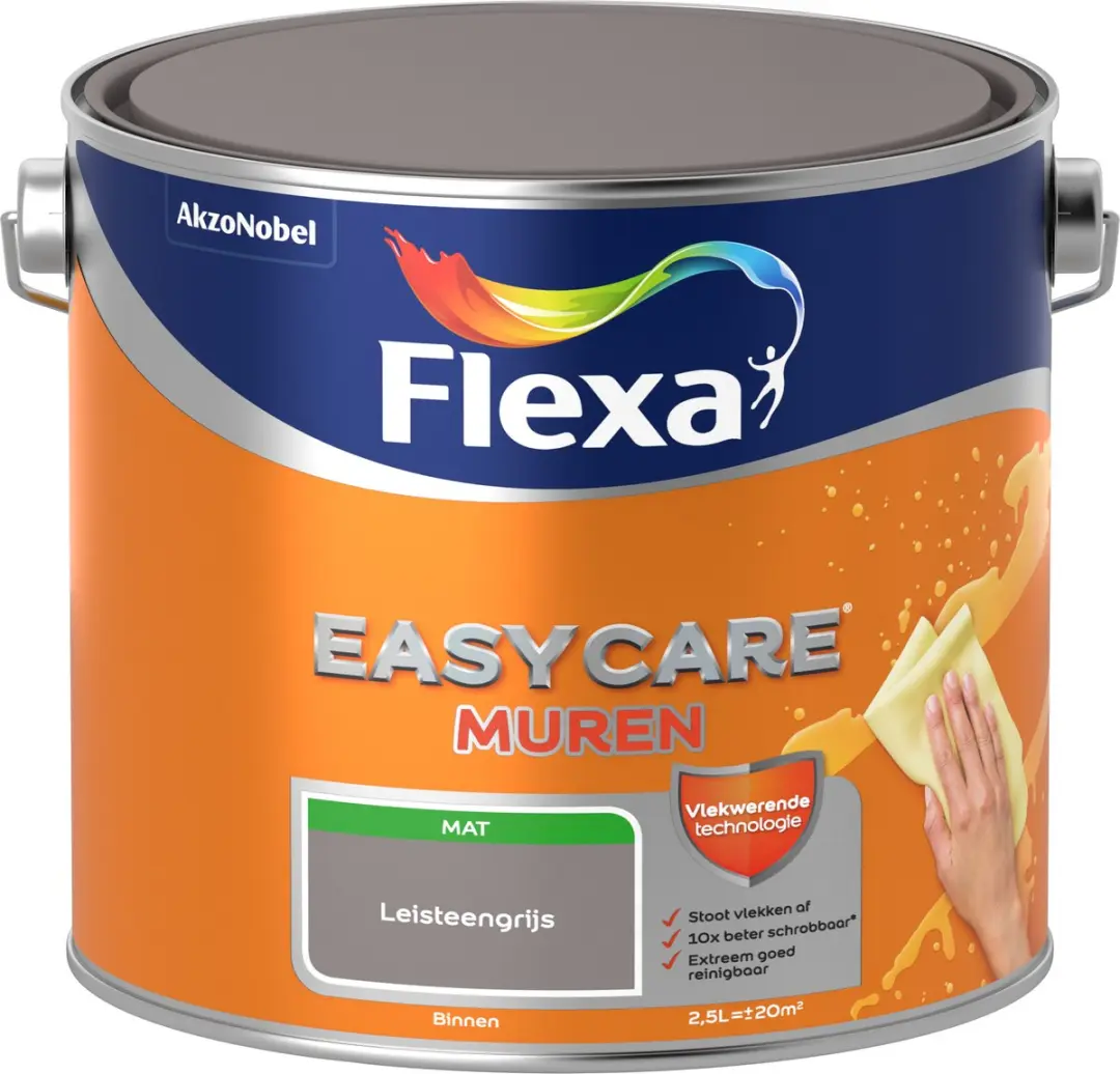 Flexa Easycare Muren Leisteengrijs 2,5L
