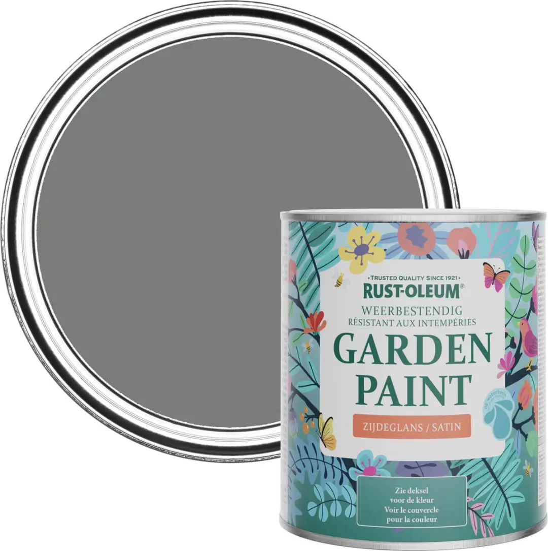 Rust-Oleum Grey Tuinverf Zijdeglans 750ml