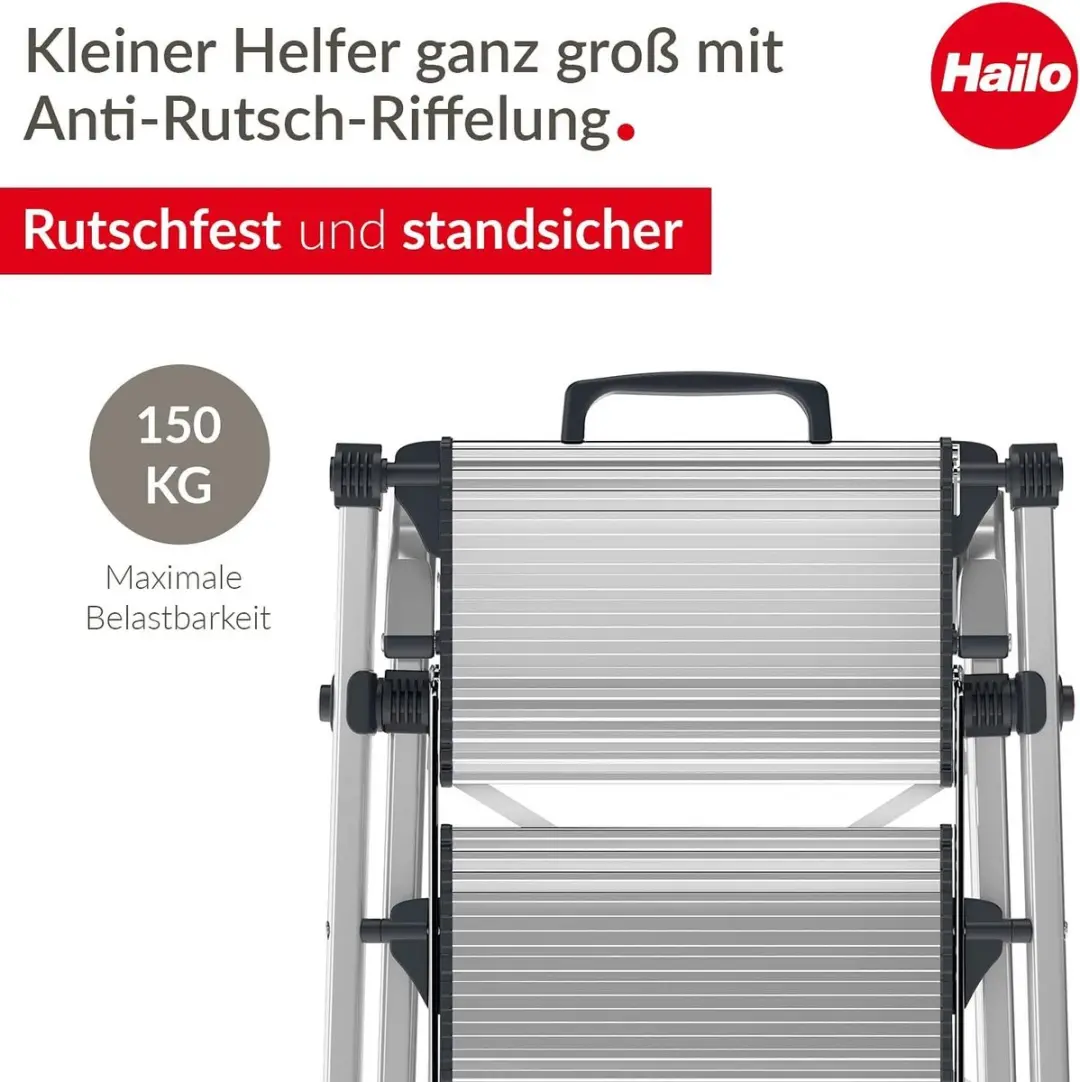 Hailo 4310-100 MK80 ComfortLine Aluminium 2 Vouwtreden