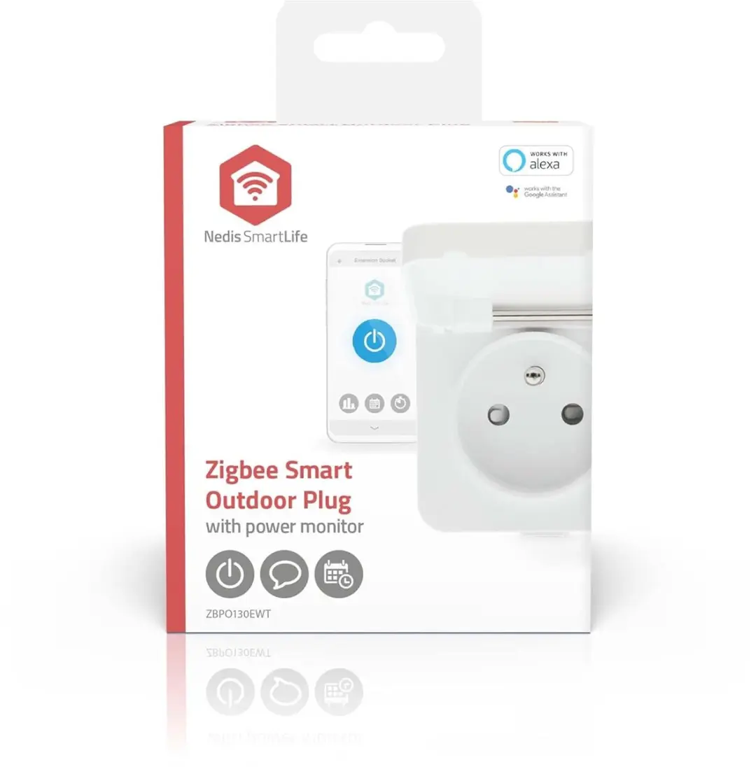 Nedis SmartLife Slimme Stekker Tijdschakelaar IP44 - Energiemeter Wit - afbeelding 6 van 6