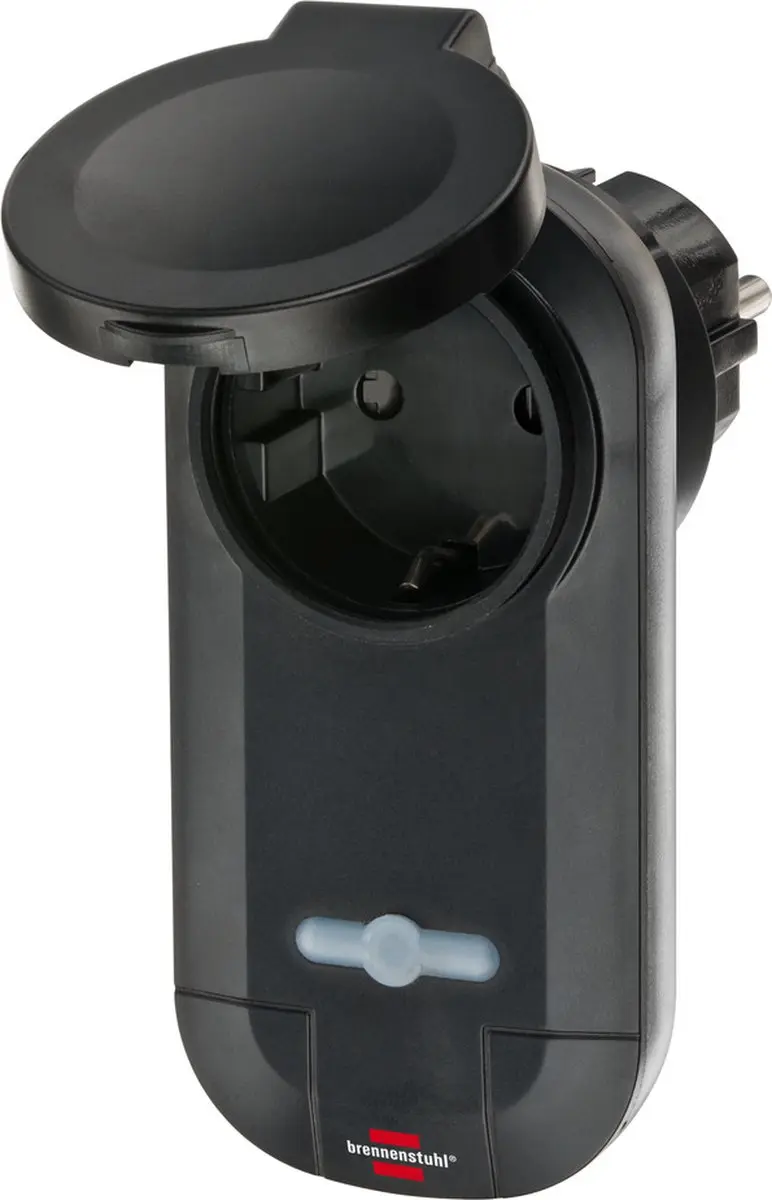 Brennenstuhl RC CE1 0201 Draadloze Schakelaarset - 2 Stopcontacten IP44 - Zwart