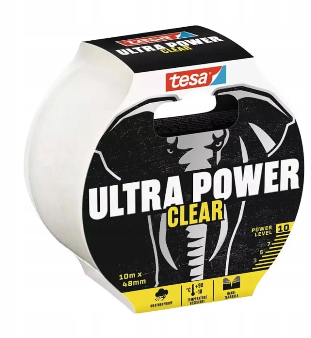 Tesa ULTRA POWER CLEAR 56496-00000-00 Reparatietape - 10m x 48mm - Transparant
