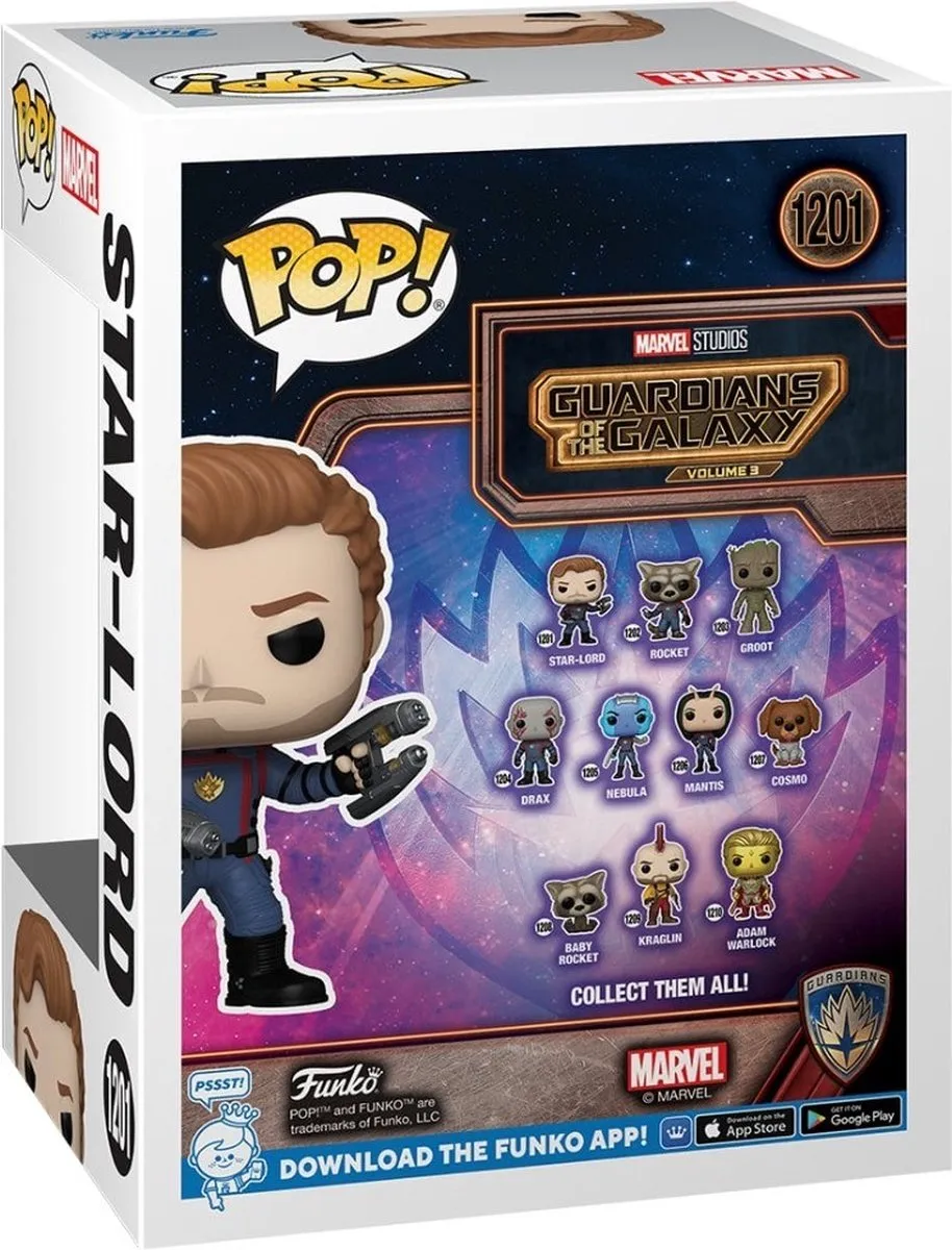 Funko Marvel POP! Vol. 3 Star-Lord Verzamelfiguur 9cm - Multicolor