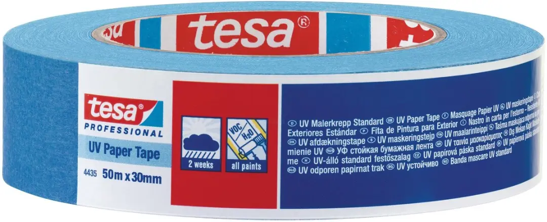 Tesa Blauwe UV-bestendige Afplaktape 30mm x 50m
