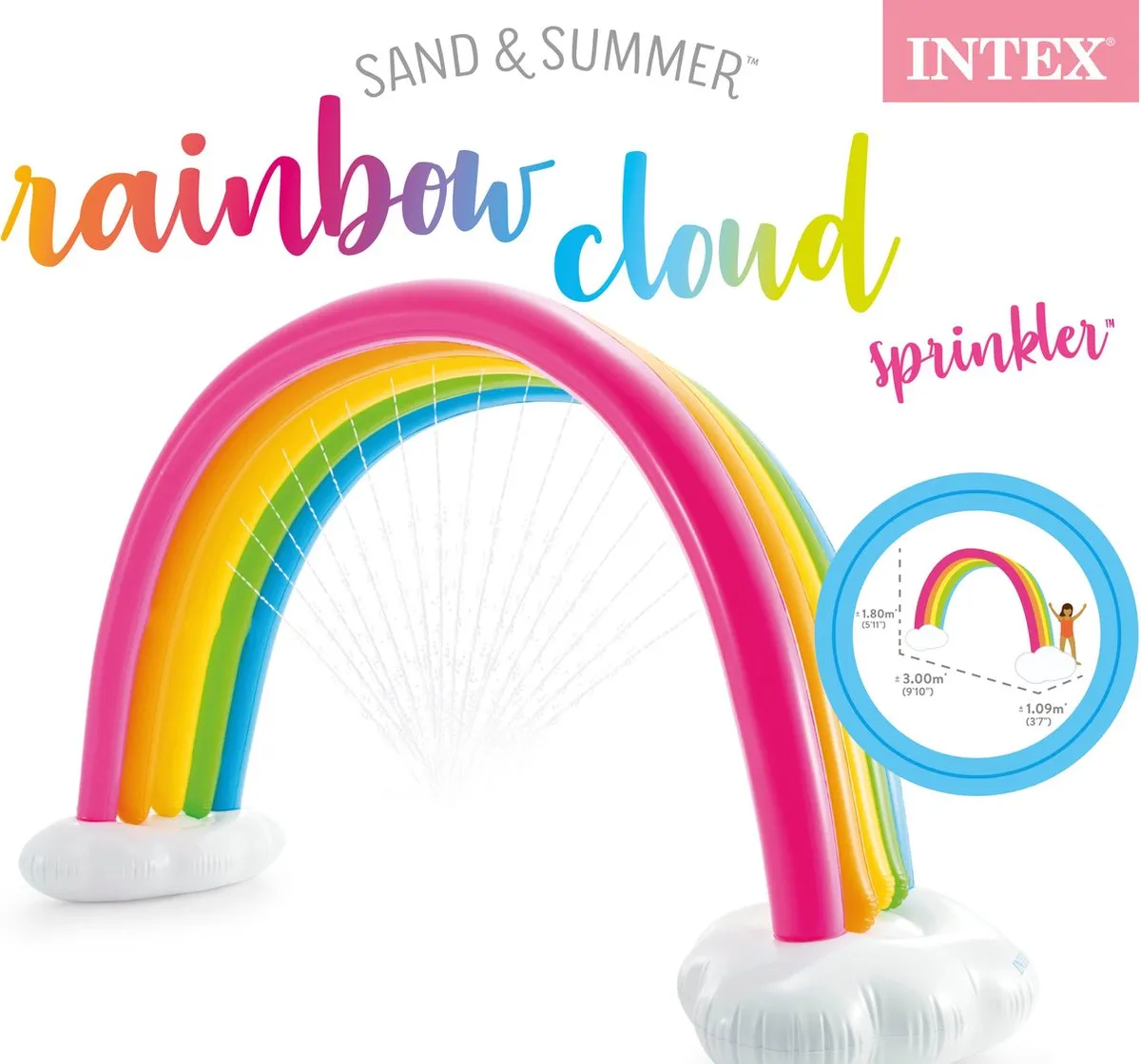 Intex Rainbow Cloud Sproeier Multicolor