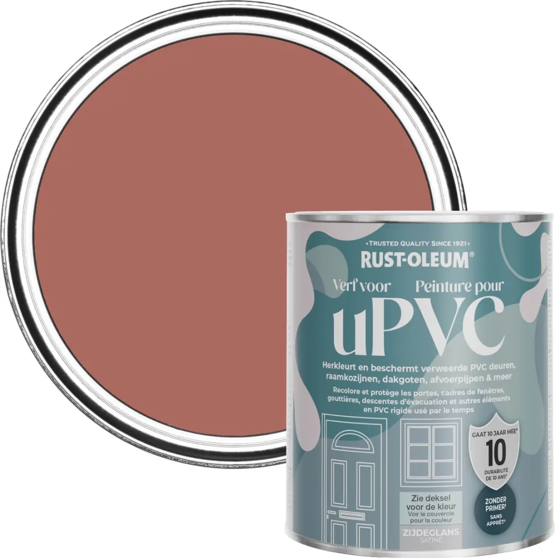 Rust-Oleum Rood Zijdeglans Verf voor PVC
