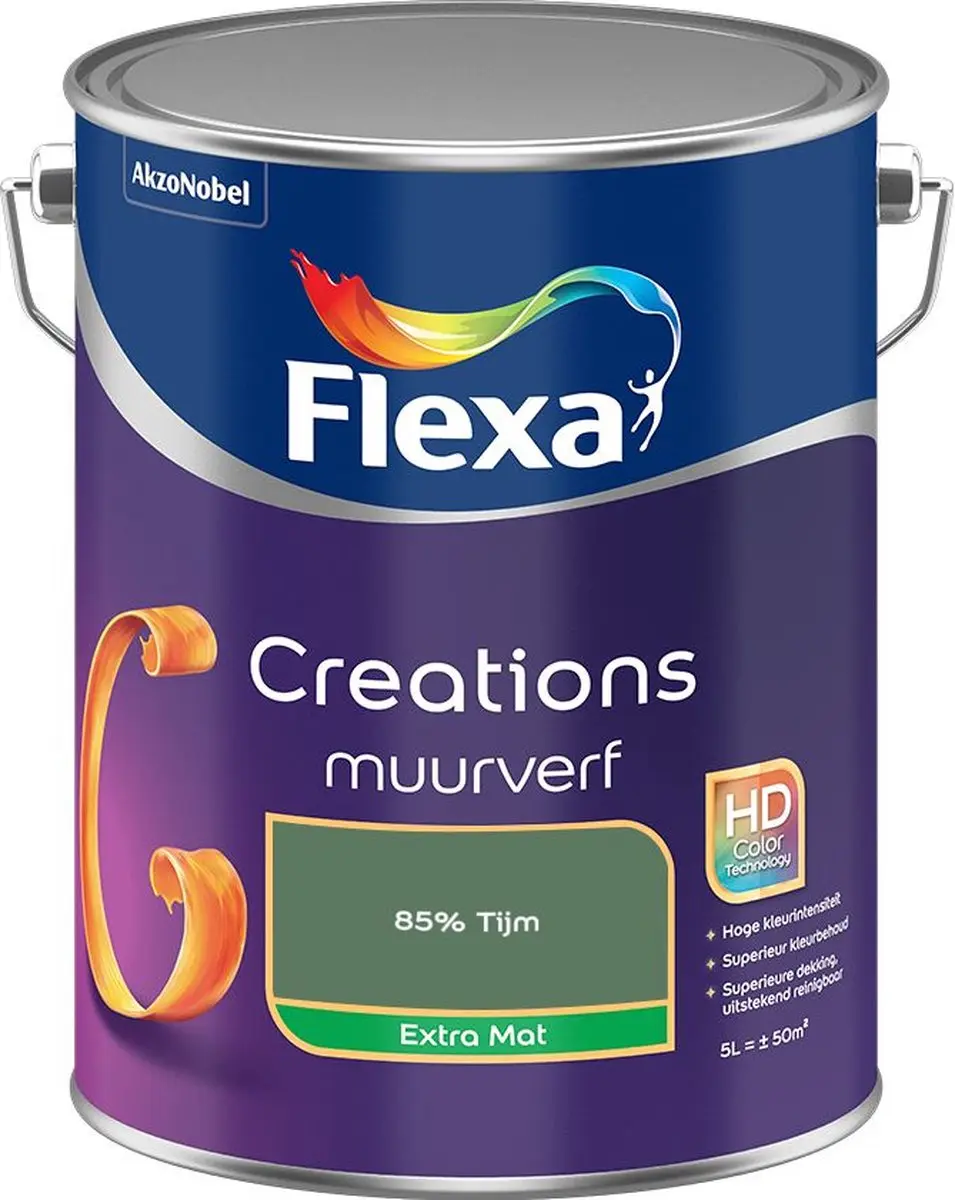 Flexa Creations Muurverf Extra Mat 85% Tijm - 5L