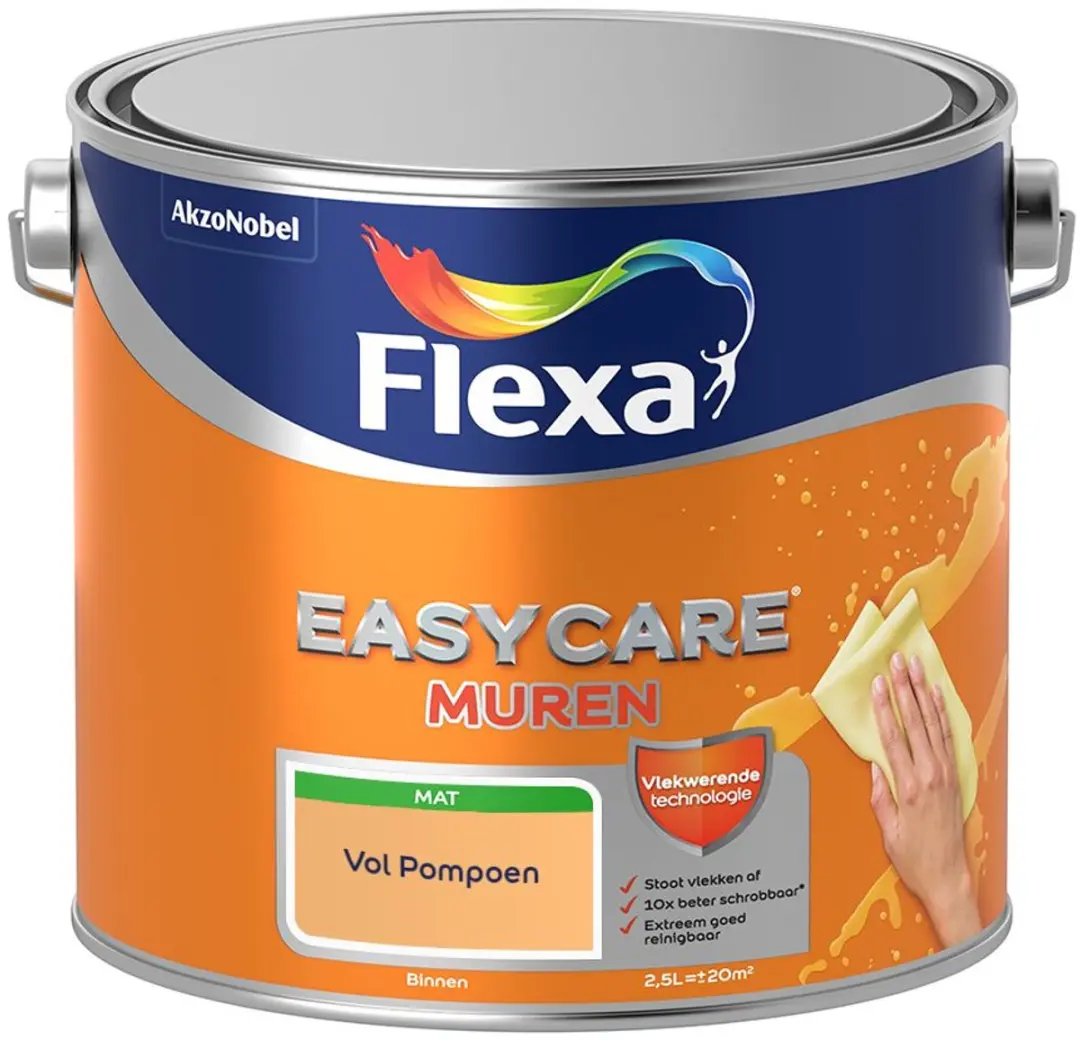 Flexa Easycare Muren Vol Pompoen Mengverf 2,5L