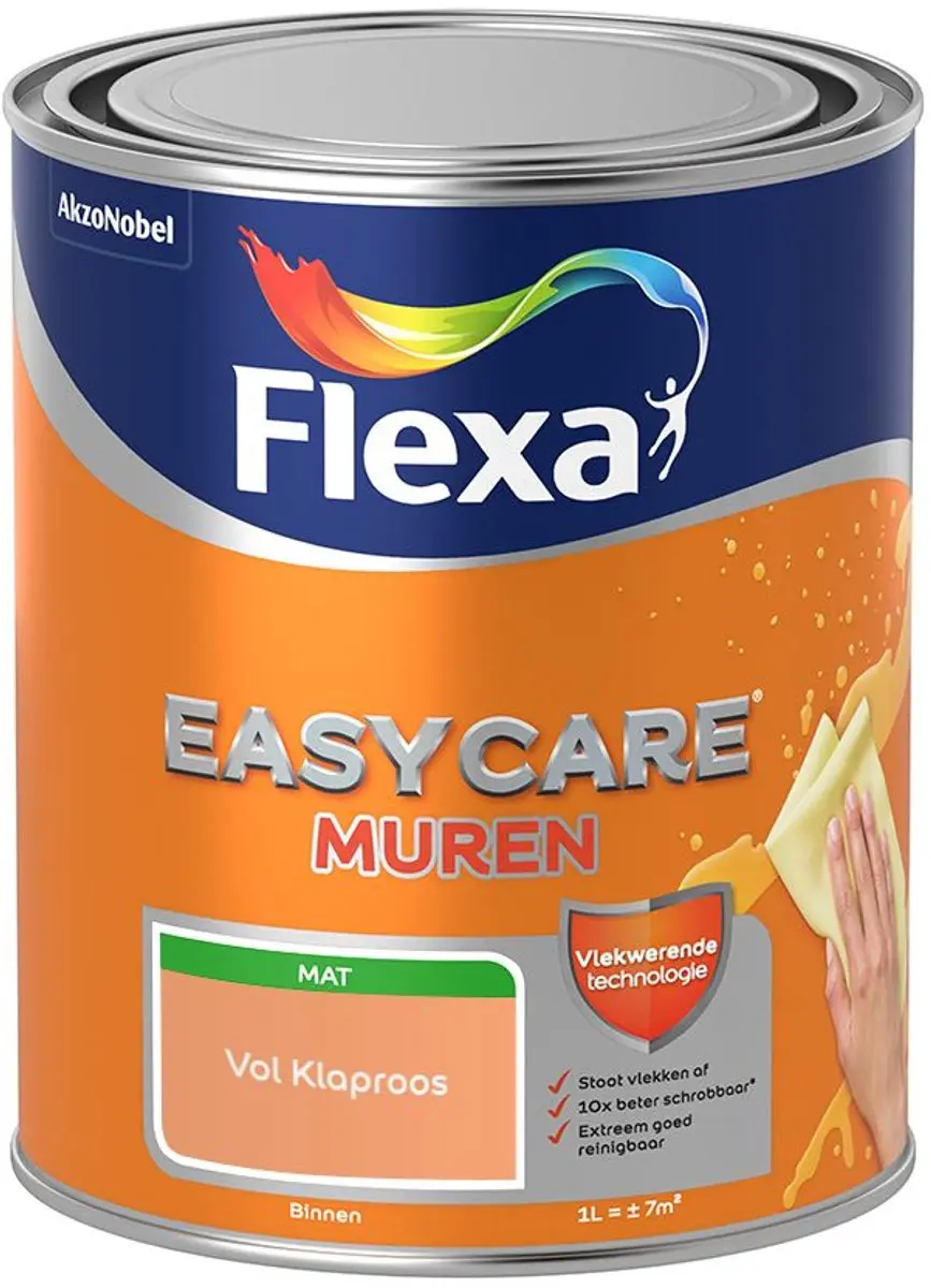 Flexa Easycare Muren Vol Klaproos Mengverf 1L