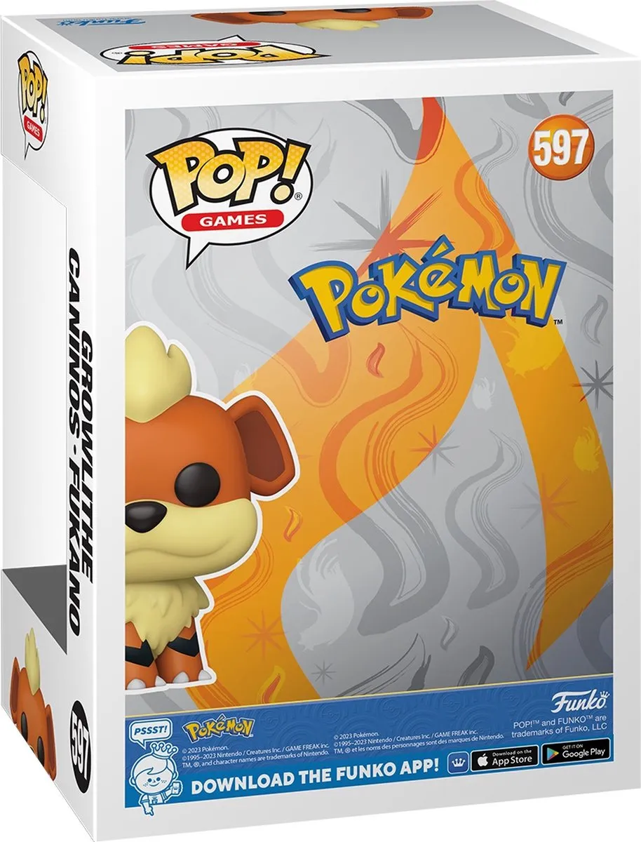 Funko Pop Games Pokémon Growlithe #597 - Multi