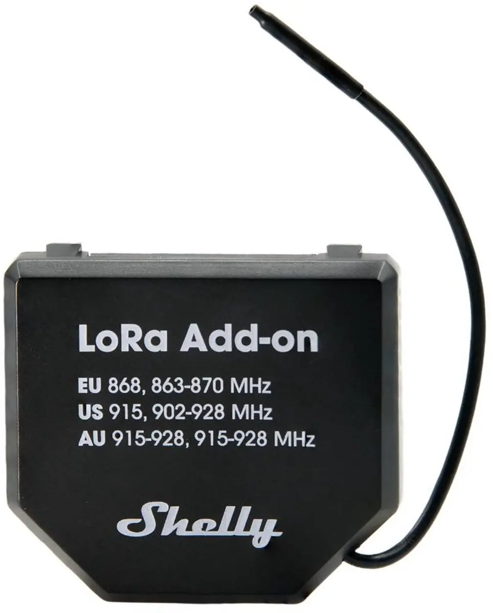 Shelly S-LoRaAdd LoRa Add-on - Zwart