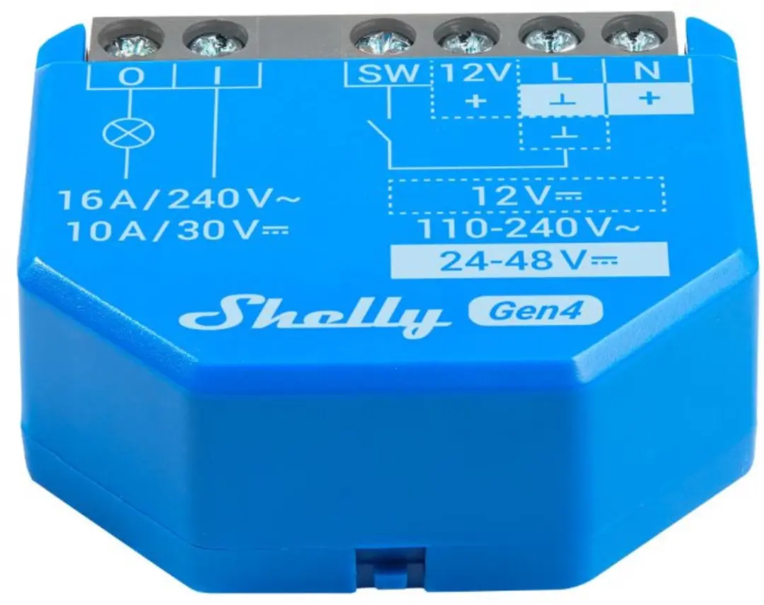 Shelly 1 Gen4 S4SW-001X16EU Module - Blauw