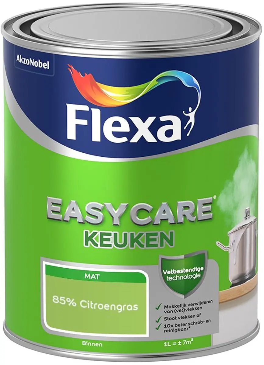 Flexa Easycare Keuken Mengverf 85% Citroengras 1L
