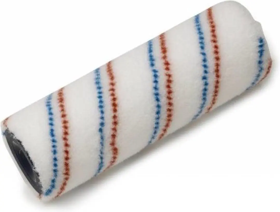 ProGold Verfroller Nylon 13mm - 18cm - Wit gestreept