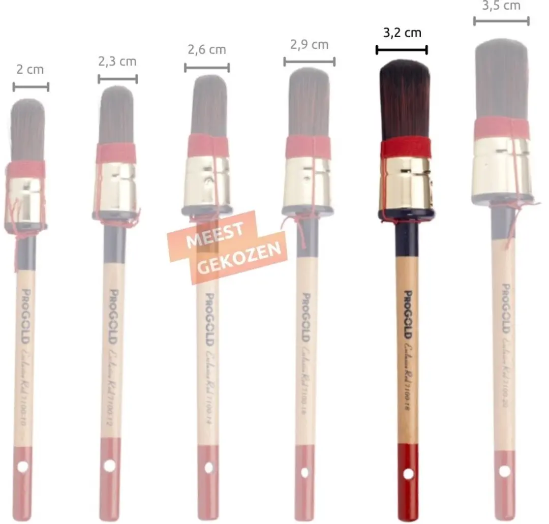 ProGold Patentpunt Kwast Exclusive Red 18