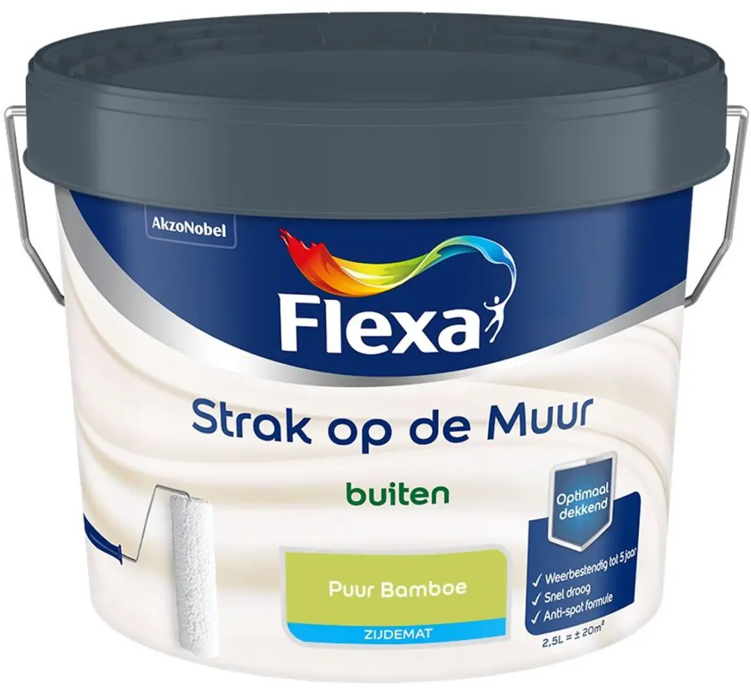 Flexa Strak Op De Muur Mengverf Puur Bamboe 2,5L