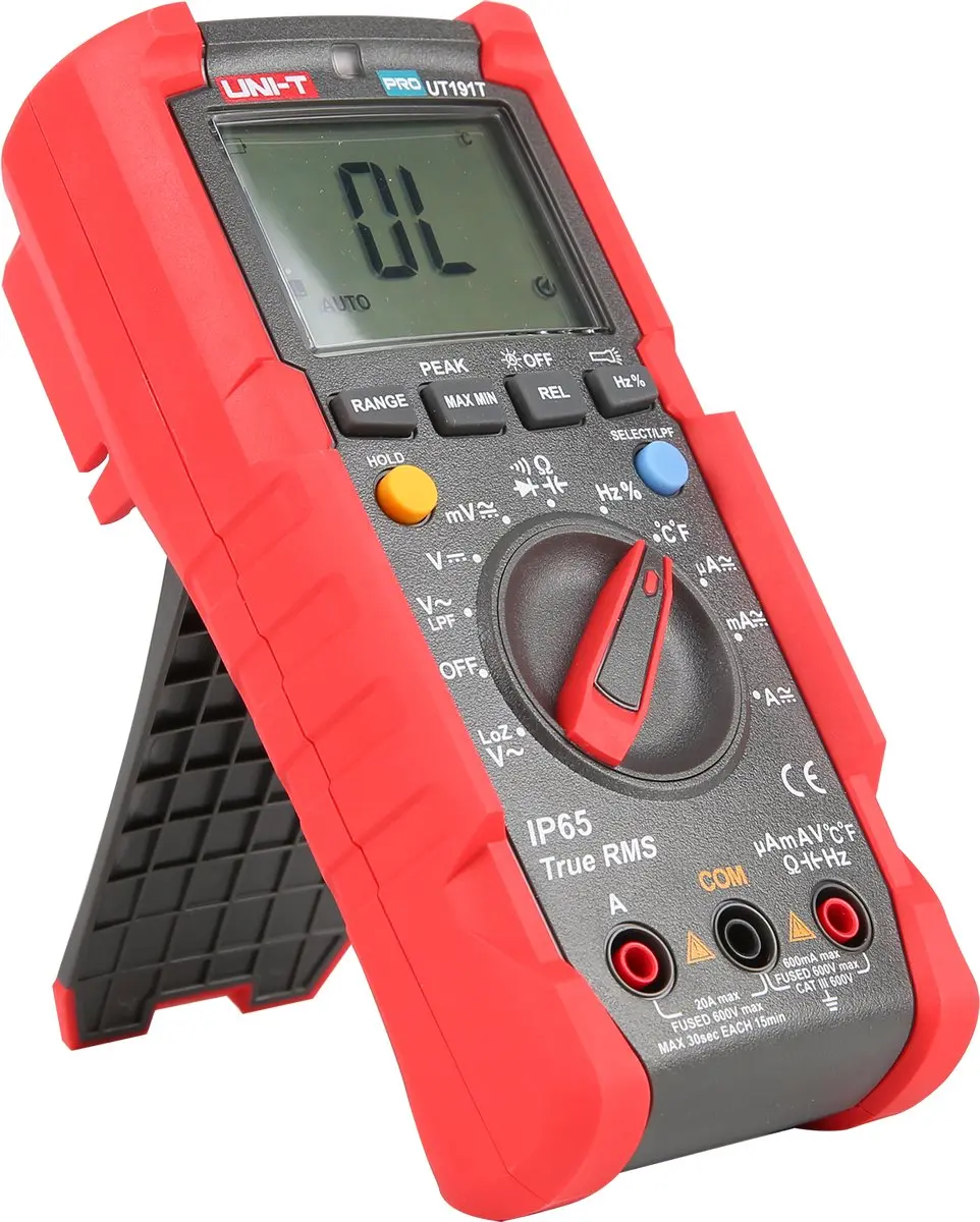 UNI-T UT191T Multimeter - True RMS - IP65 - Zwart