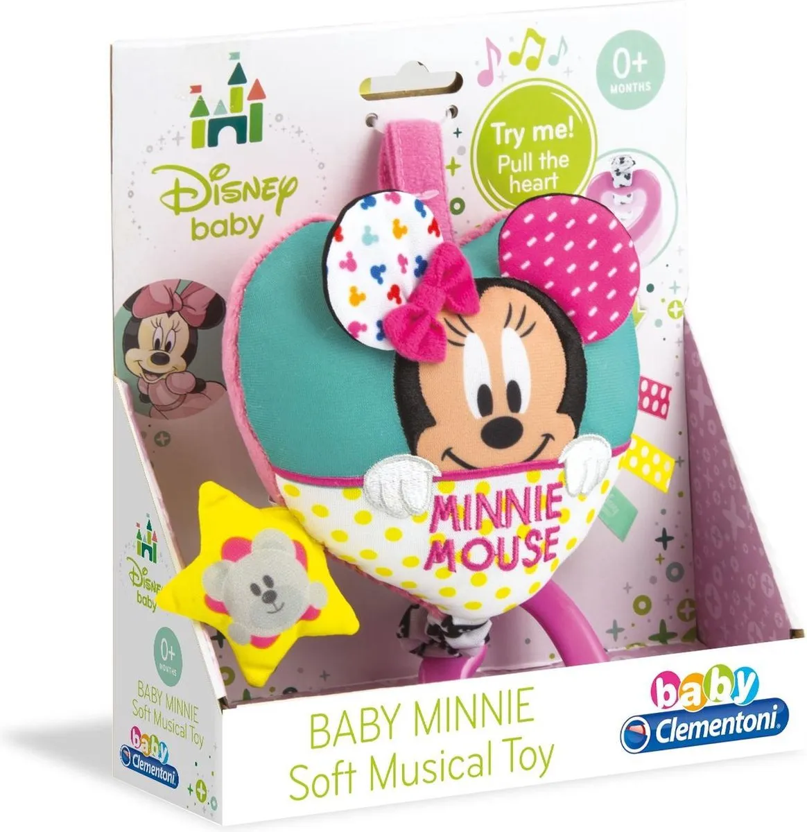 Clementoni Baby Minnie Muziekknuffel - Multi Kleur - afbeelding 2 van 6