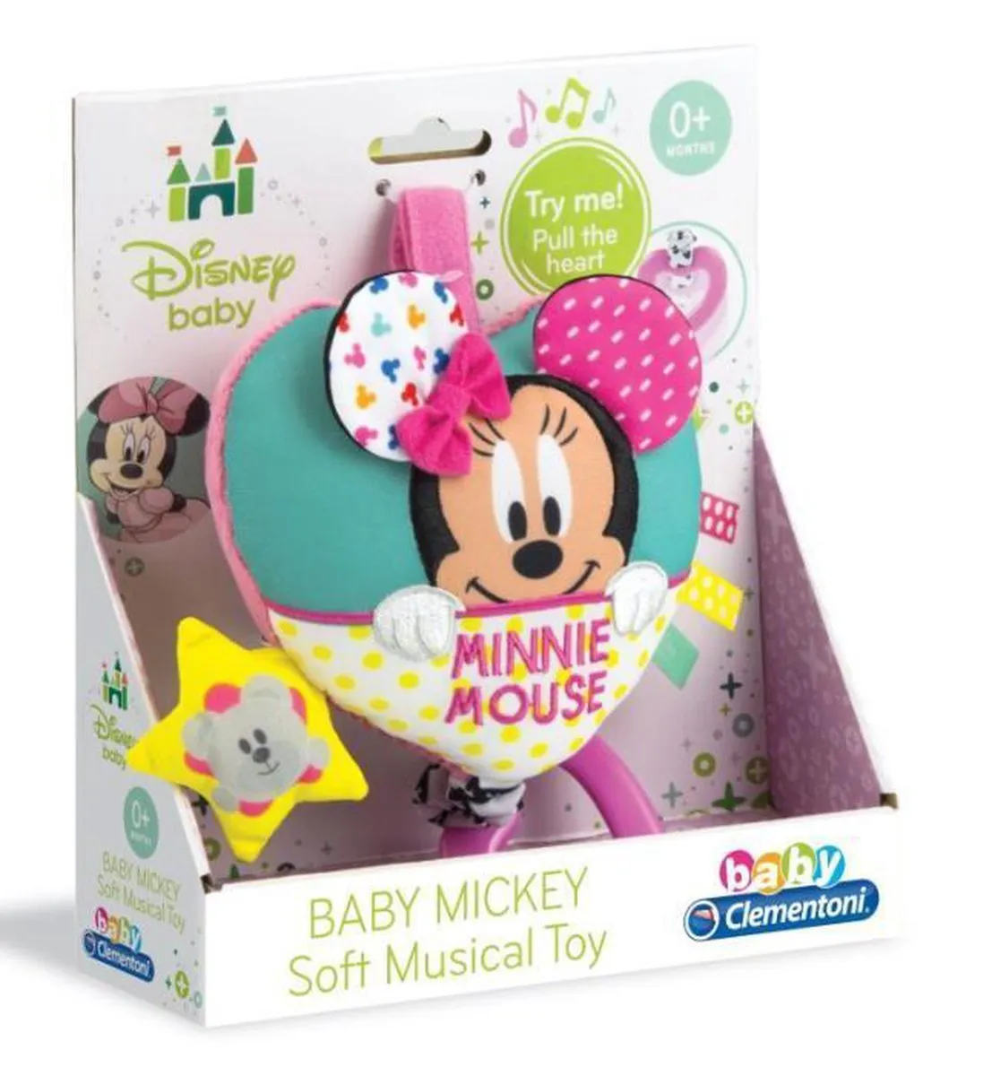 Clementoni Baby Minnie Muziekknuffel - Multi Kleur - afbeelding 6 van 6