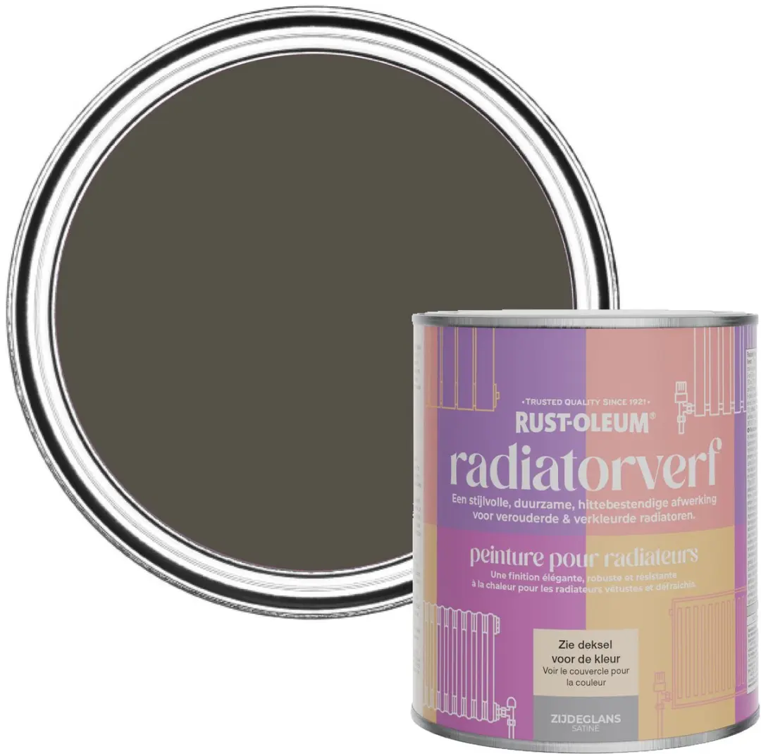Rust-Oleum Radiatorverf Zijdeglans Rotsvast 750ml