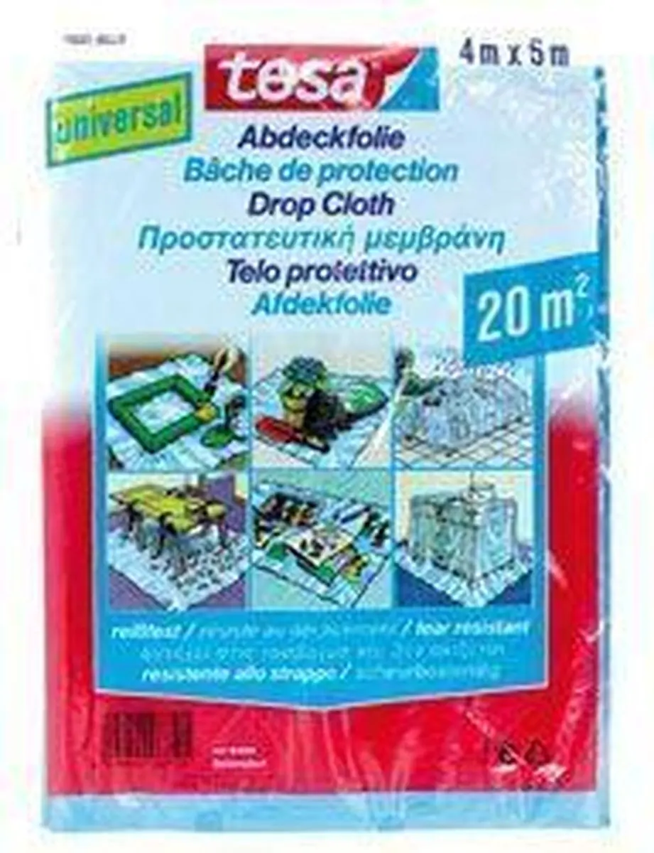Tesa Universele Afdekfolie 4x5m
