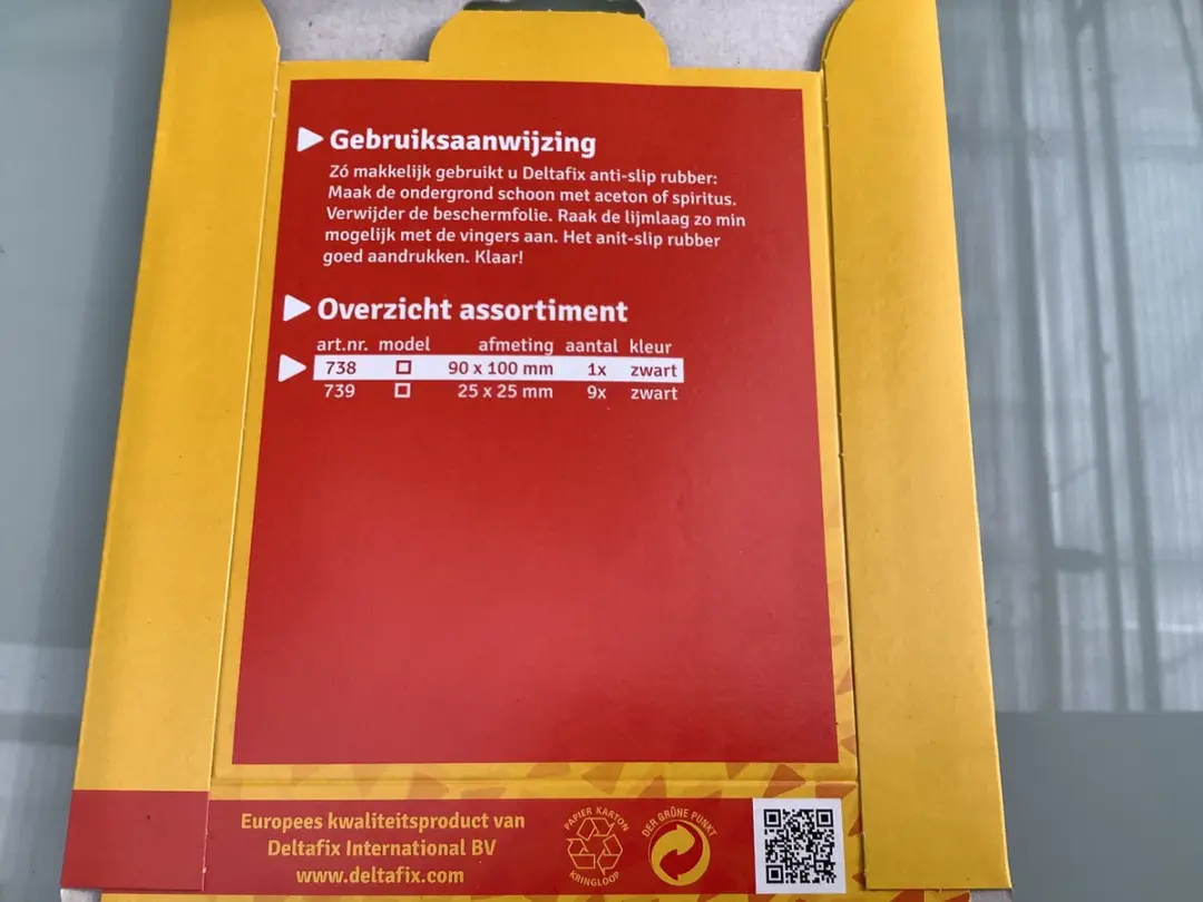 Deltafix Anti-slip Rubber 90x100mm