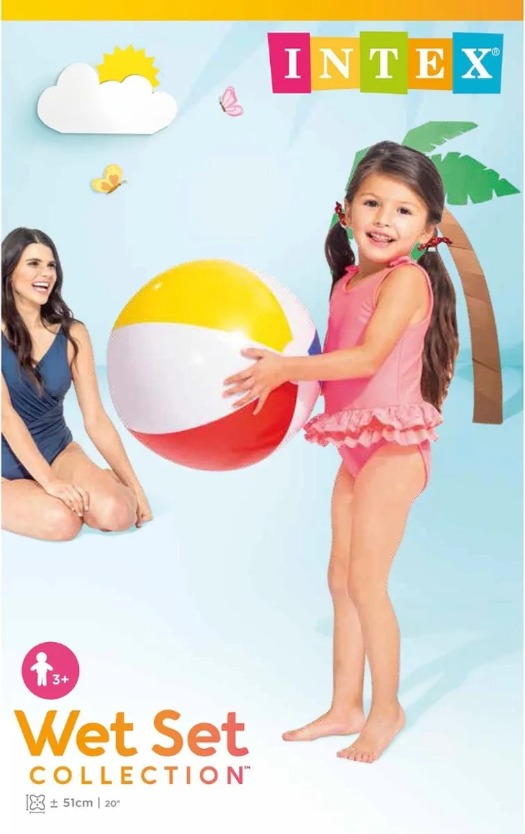 Intex Strandballen Voordeelverpakking 2x500 - Ø51/61cm - 4 Kleuren