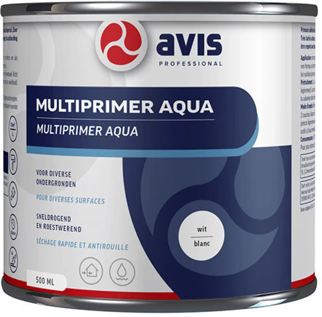 Avis Aqua Multiprimer - Wit - 500 ml