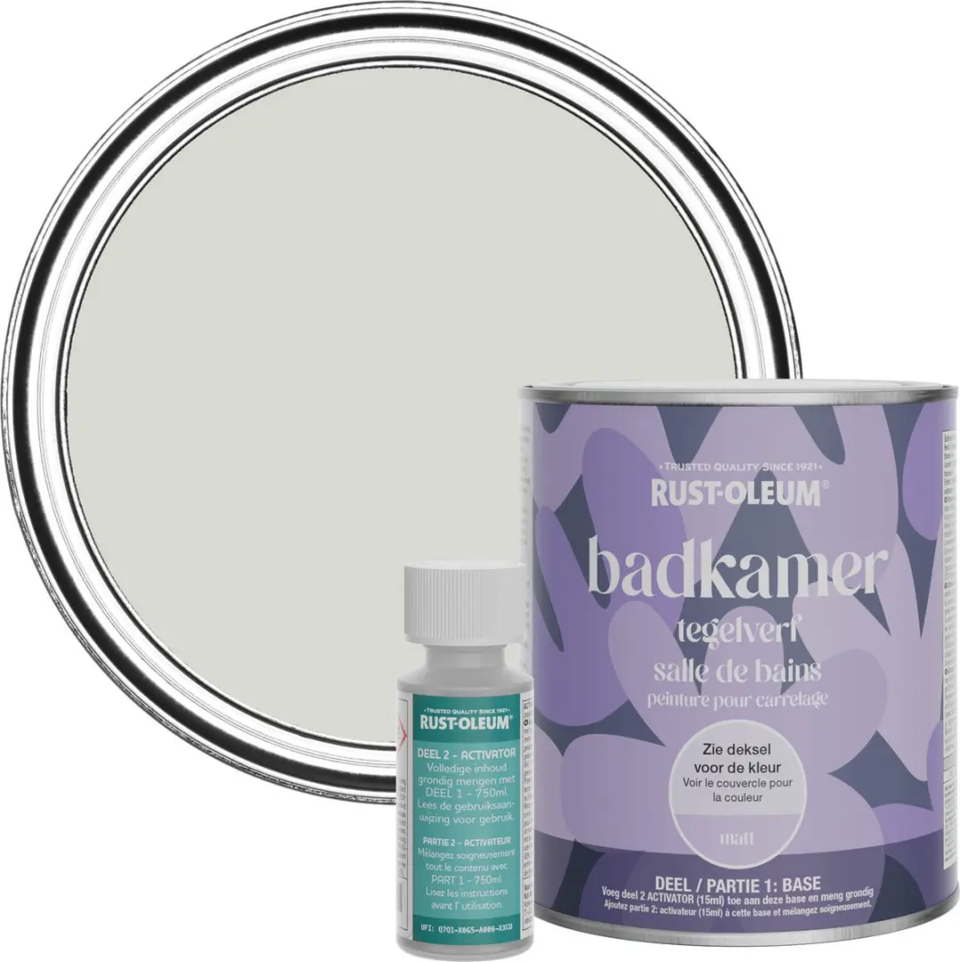 Rust-Oleum Grijs Badkamer Tegelverf Matt Wintergrijs 750ml