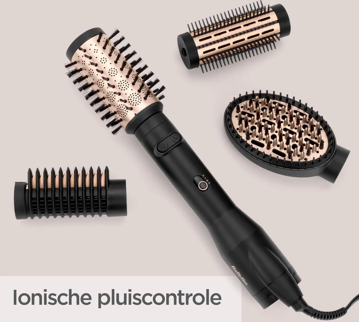 Babyliss AS970E Big Hair Luxe Multistyler - 650W - 50mm Krulborstel - Zwart/Koper