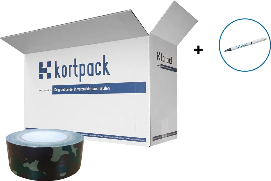 Kortpack Duct-Tape Camouflage 50mm x 25m - 1 Rol