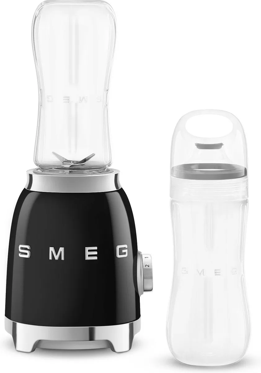 Smeg PBF01BLEU Personal Blender 300W - 600ml - Zwart