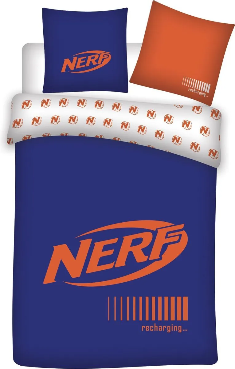 Nerf Recharging Dekbedovertrek Eenpersoons 140x200cm