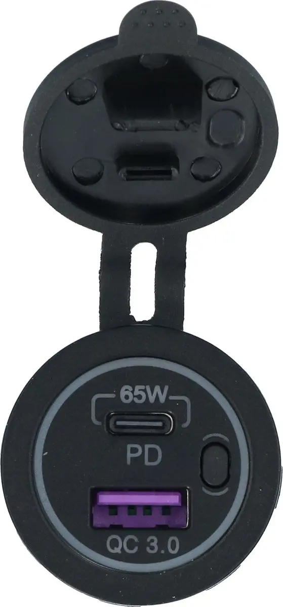 Carpoint Inbouw USB/USB-C Snellader 83W