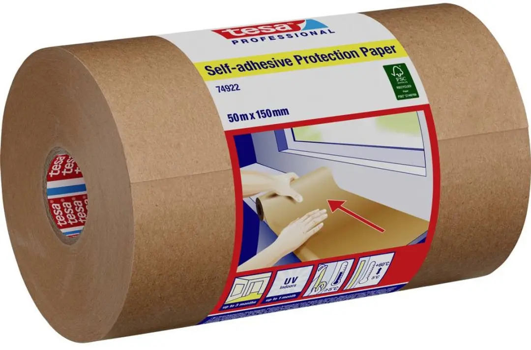 Tesa 74922 Maskeertape 50m x 15cm - Chamois
