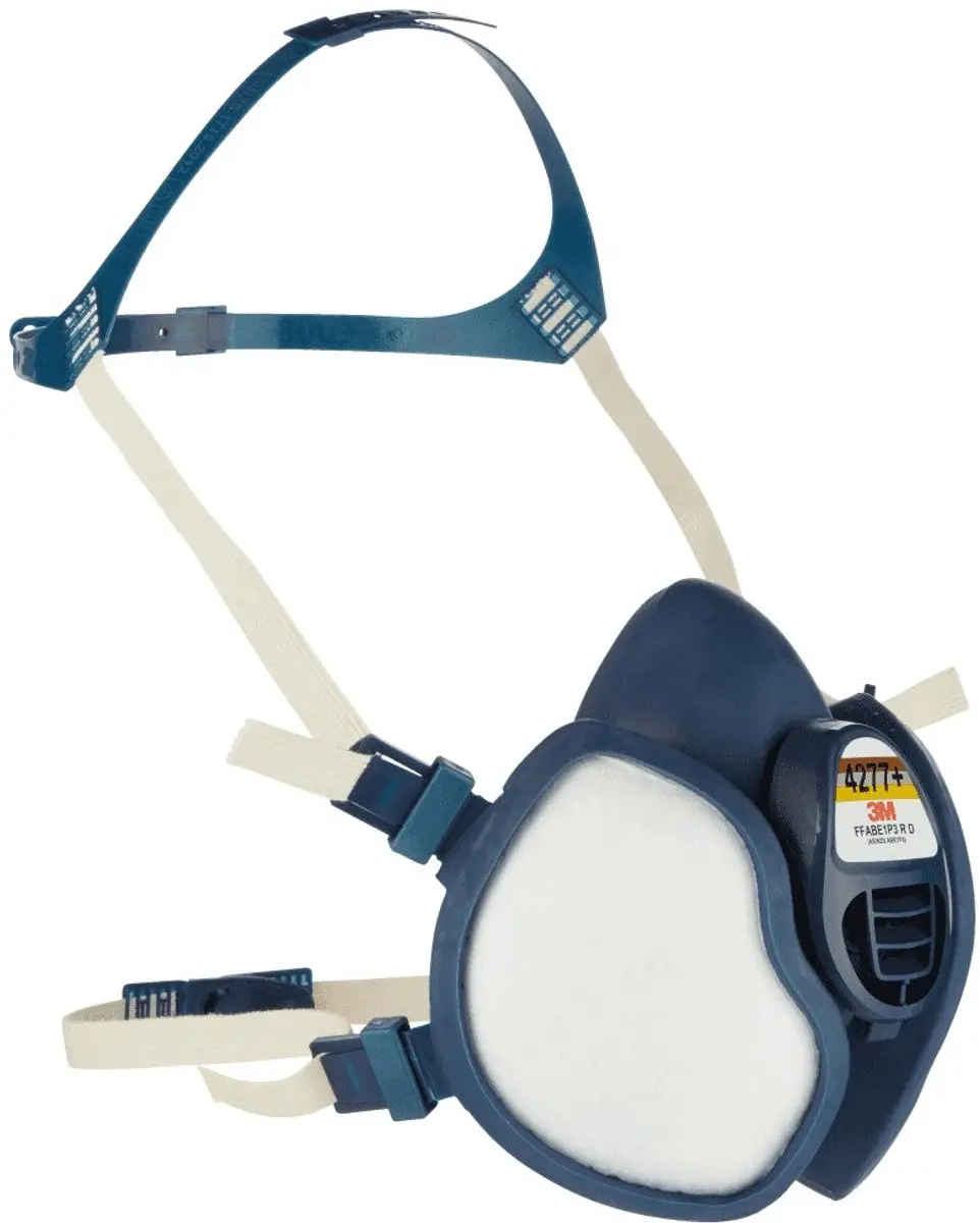 3M 4277 FFABE1P3 Halfgelaatsmasker - Blauw